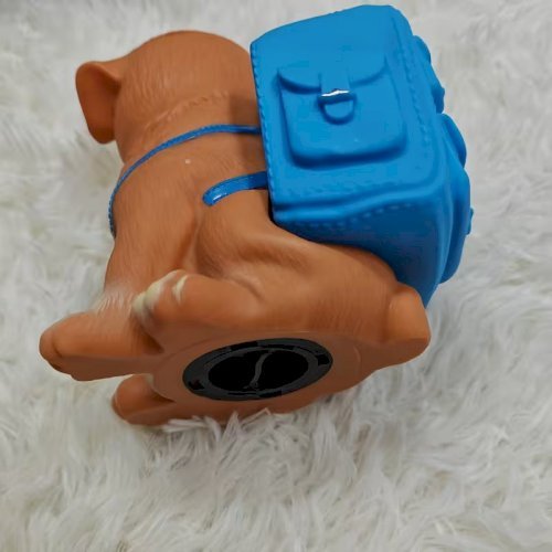 1pcs Cute Dog Shaped Pen Holder with Backpack Design – Creative Desktop Stationery Organizer & Storage Box