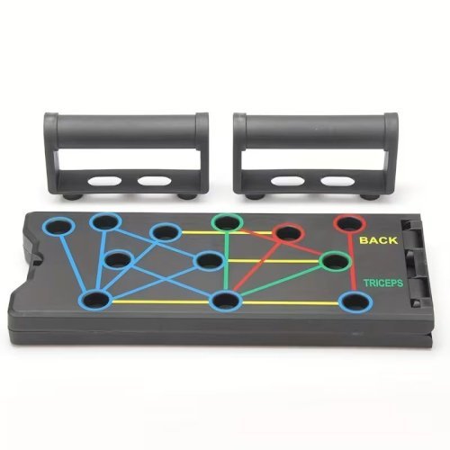 Multi-Functional Push-Up Board Training System – Home Gym Equipment for Full Body Strength Workout with Resistance Bands