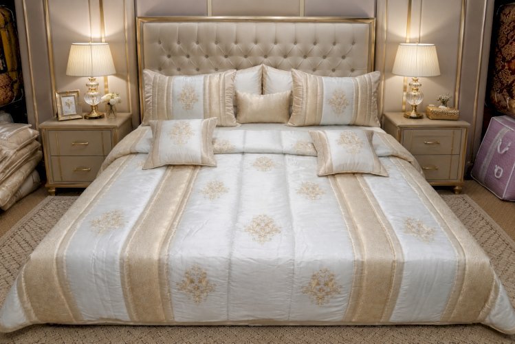 Premium 9-Piece Embroidered Bridal Bedding Set