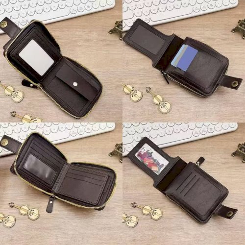 1 pcs Stylish TEAM PAKISTAN Men's Wallet with Zipper – Vintage Unisex Wallet for Travel, Shopping & Daily Use