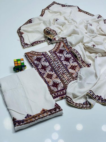 3 Pcs Handmade Balochi Dress