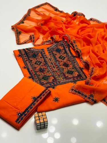3 Pcs Handmade Balochi Dress